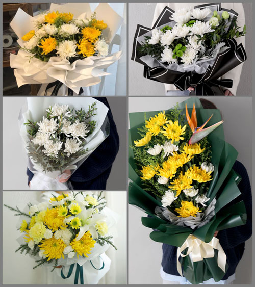 贵州黔南州平塘县牙舟镇白事花束代送